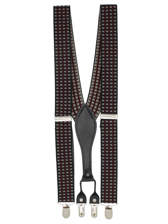 Breteli Unisex Adulți ButicCochet Din Țesătură Sintetică Elastică 4 Cleme Metalice 35 Mm Multicolore Br508