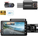 iSEN K5000 Set Cameră DVR Auto 1440P cu Ecran 3" Wi-Fi, GPS și Cameră Oglindă Spate