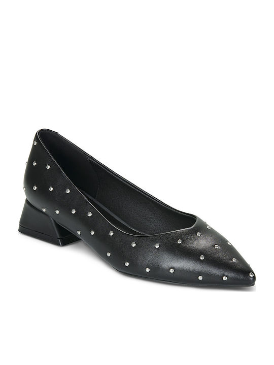 Women's Pointed Toe Ballerina Shoes in Black Color