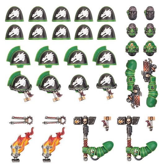Warhammer 40,000 Space Marines Salamanders Primaris Upgrades Transfers