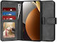 Techsuit Diary Book Din Silicon Negru (Poco M8)