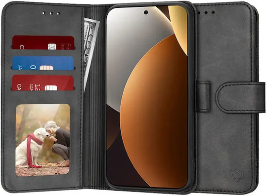 Techsuit Diary Book Din Silicon Negru (Poco M8)