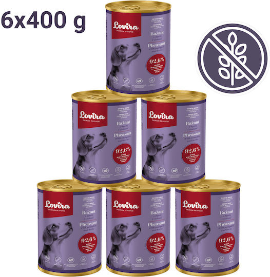 Lovira Nasses Hundefutter Dose Mit Kürbis Und Fleisch 6x400gr