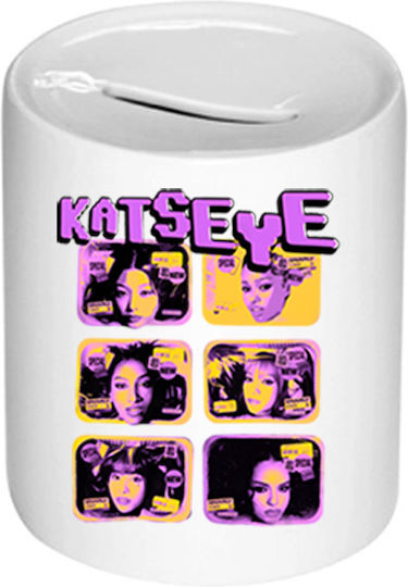 Katseye Weißer Sparbüchse