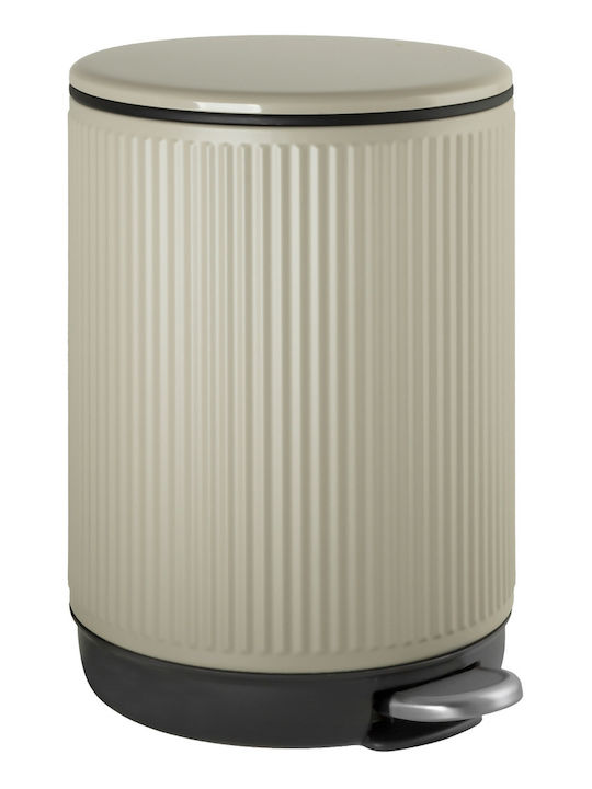 AWD Interior Inox Bathroom Bin Soft Close 5lt Beige