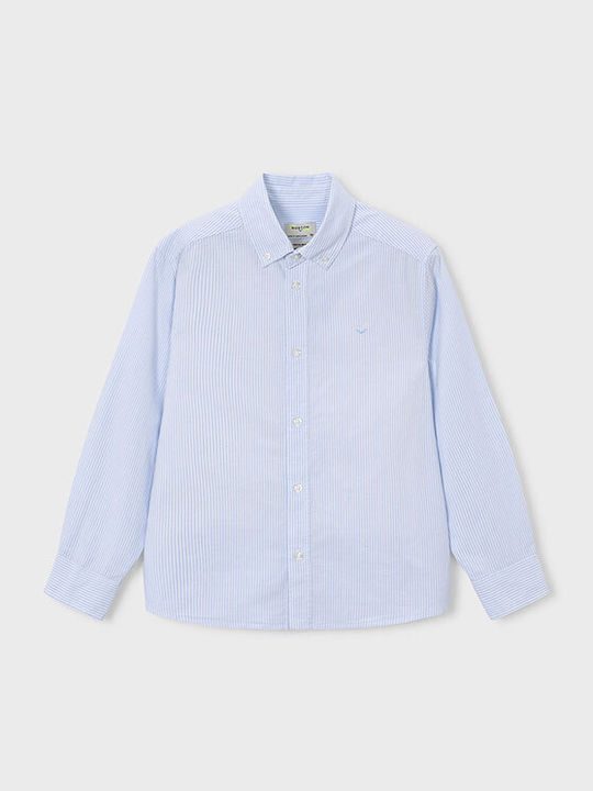 Mayoral Kids Long-Sleeved Shirt Blue