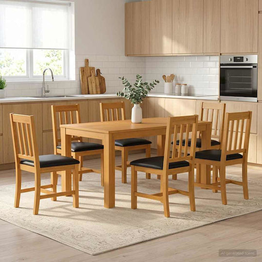 Τραπέζι Κουζίνας με 6 Καρέκλες
