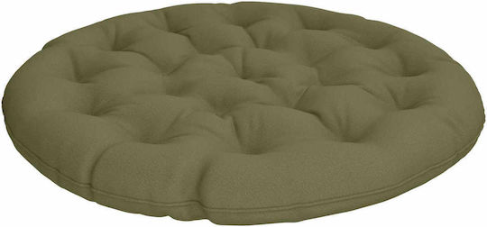 vidaXL vidaXL Gartenstuhlkissen Rund Olivgrün 130x12cm