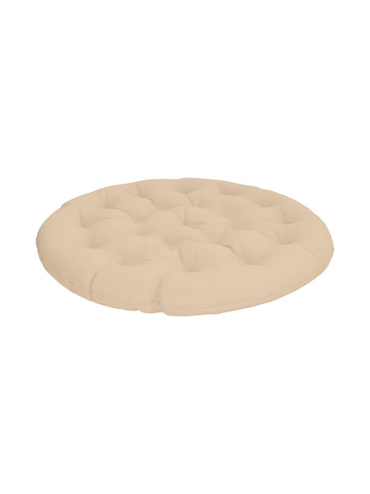 vidaXL Gartenstuhlkissen Rund Beiges 130x12cm