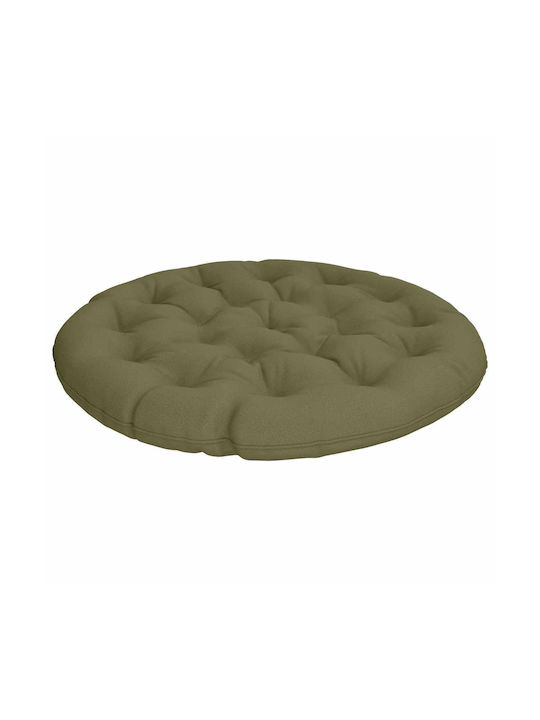 vidaXL vidaXL Gartenstuhlkissen Rund Olive 120x...