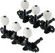 Grover Gb120-ss 3+3 Schwarze Weiße Perlmuttknöpfe