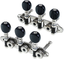 Grover Ma200 Ss 3+3 Chrome Butoane Negre