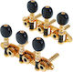 Grover Ma200 Es 3+3 Goldene Schwarze Knöpfe