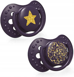 Lovi Baby Stardust Kieferorthopädische Schnuller Silikon Lila für 3-6 Monate 2 Stück Lovi Baby Stardust Kieferorthopädische Schnuller Silikon Lila für 3-6 Monate 2 Stück