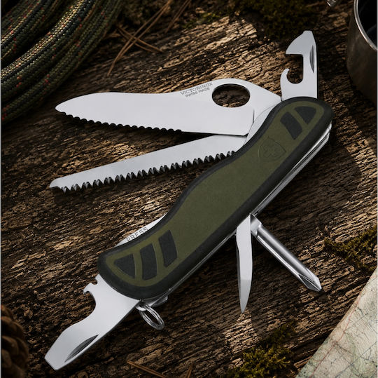Victorinox Victorinox Schweizer Armee-Messer 10 Werkzeuge Grün
