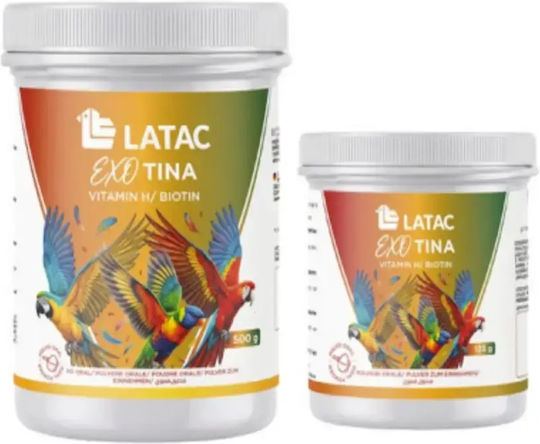 Latac Exotina 125gr Biotin Supplement Feathers Skin Beak & Nails Birds