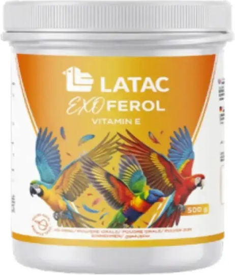 Latac Exoferol 500гр Добавка Витамин Е И Аминокиселини За Папагали