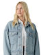 Trucker Crop Jachetă de blugi pentru femei Light Wash
