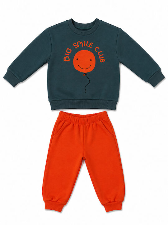 Kids Sweatpants Set Orange