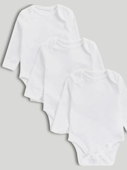 Mothercare Weißes Baby-Body Set 3 Stück