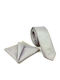 Legend Accessories Set of Men's Printed Ties in Silver Colour
