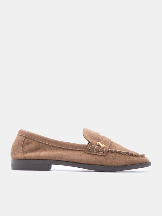 Luigi Women's Moccasins In Beige Colour