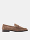 Women's Moccasins In Beige Colour