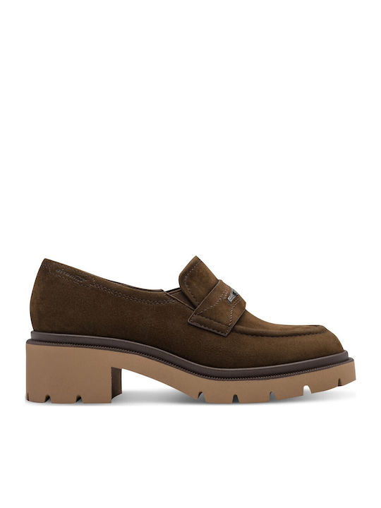 Tamaris Δερμάτινα Γυναικεία Loafers σε Ταμπά Χρώμα