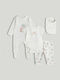 Mothercare Ecru Baby-Strampler Set 4 Stück