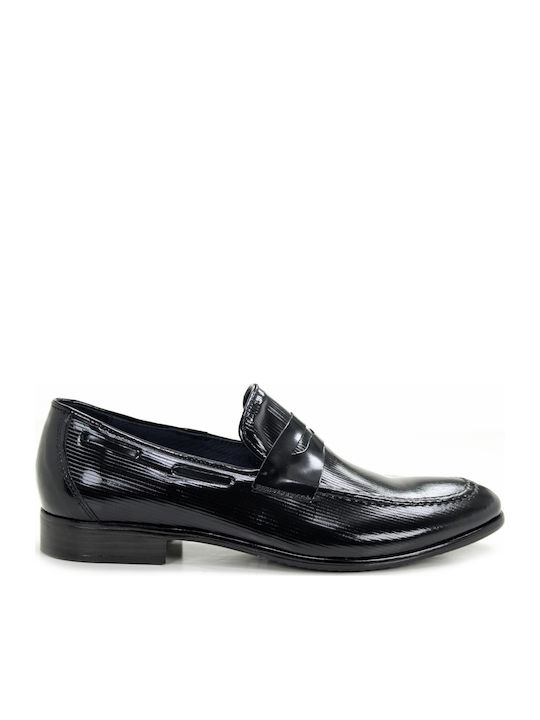 Damiani Men's Moccasins in Black Colour