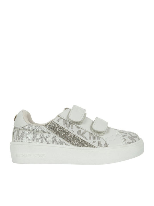 Kids Sneakers with Hoop & Loop Closure Gold