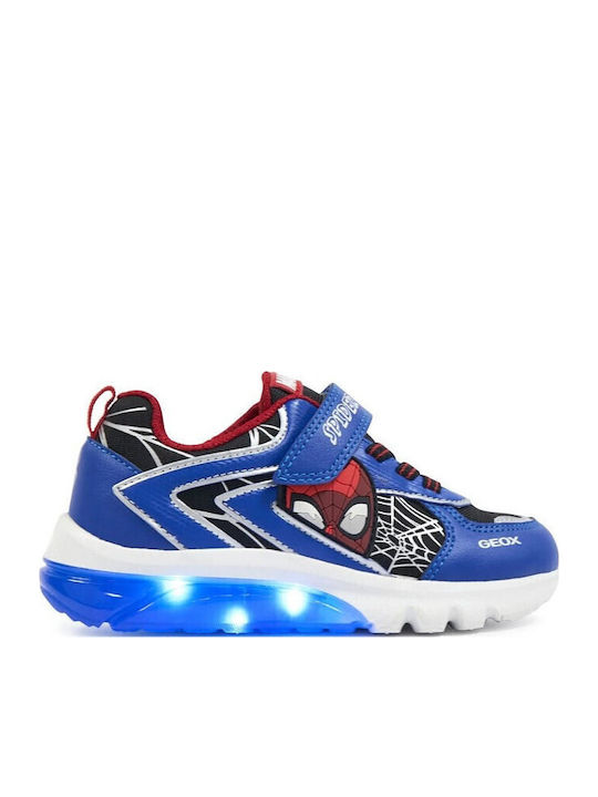 Geox Маратонки за момче Marvel Spiderman Светещи J66lbk 01454 C0245 D Сини