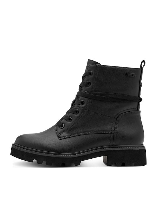 Jana Women's Black Combat Boots