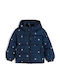 Geacă pentru copii matlasată scurtă Dark Blue