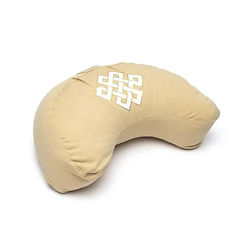 Възглавница За Медитация Полумесец Бежова Meditation Cushion Infinity 37x17cm