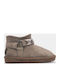 Leather Kids Boots Brown