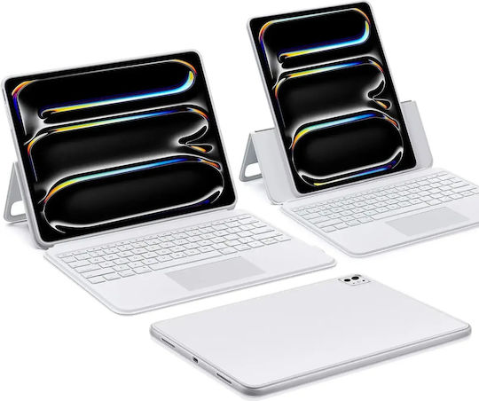 ESR Ascend Flip Cover με Πληκτρολόγιο Λευκή (Ipad Pro 11 2024/2025)