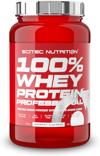 100% Whey Professional Whey Protein Gluten Free with Coconut Flavor 780gr