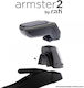 Rati Complete Armrest Armster 2 Fiat 600 2024 Removable Pocket Plastic Leatherette Grey Frame Black Mounting Adapter 1 Set V01894+v01565 Rati C18941565/rt