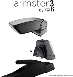Rati Цялостен Подлакътник Armster 3 Fiat 600 2024 Пластмасов Веган Кожа Черен Адаптер За Монтаж 1 Комплект V01894+v01566 Rati C18941566/rt
