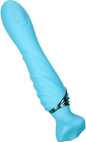 Fairygasm Mermaid's Extasy Doppelter Vibrator 20cm Blau