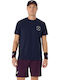 ASICS Game Seasonal Graphic 2041A351-403 Männliche Bluse Blau