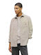 Long Sleeve Corduroy Shirt in Wide Line Beige