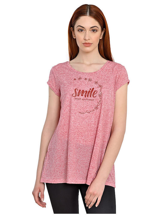 Women's Short Sleeve Red Blouse