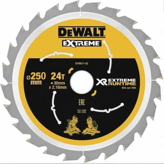 Режещ диск Dewalt 250 x 30 мм многоцветен