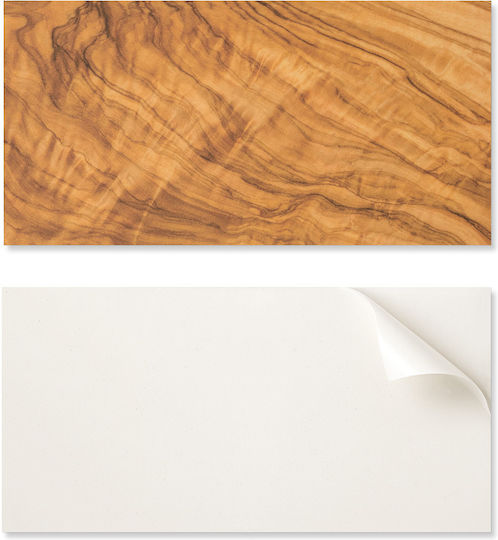 PVC Tile Set Kitchen Or Bathroom Decoration Natural Wood Pattern 6x60x30 Cm