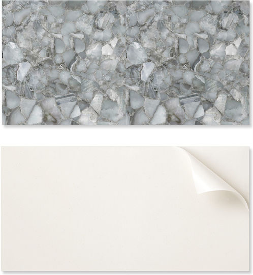 PVC Tile Set Kitchen Or Bathroom Decoration Stone Mosaic Veins 6x60x30 Cm
