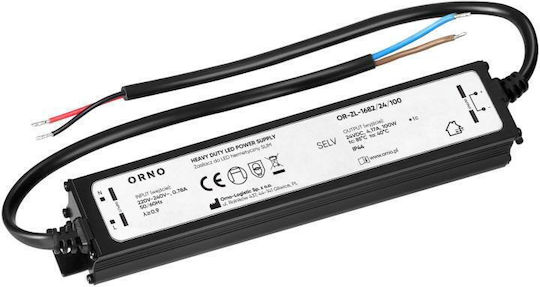 Τροφοδοτικό Led Ip44 Αεροστεγές Λεπτό 24 V 100 W
