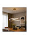 Candelabru LED Auriu 3 Culori Lumini Suspendate Homs Ro Lx 40024