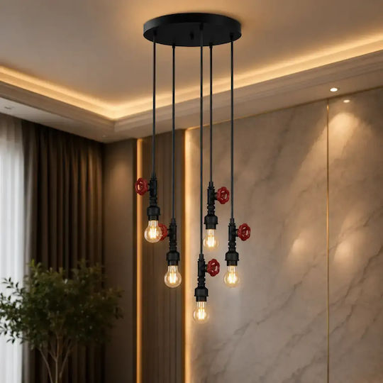 Lumină Suspendată Neagră Homs Ro11393